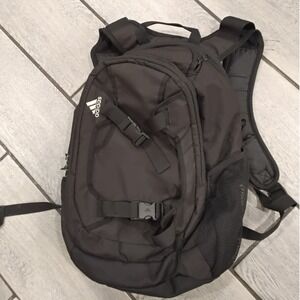 Adidas Black Backpack Sport Travel School Bag Adjustable Straps Mesh‎ Pockets